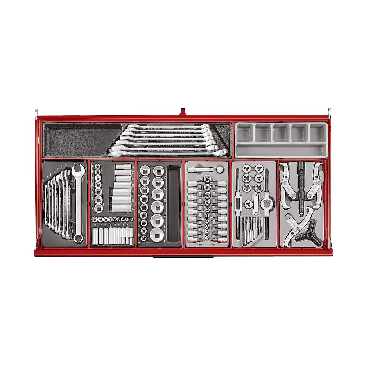 Teng Tools 37in PRO35™ Roller Cabinet Tool Kit 663 Pieces Red
